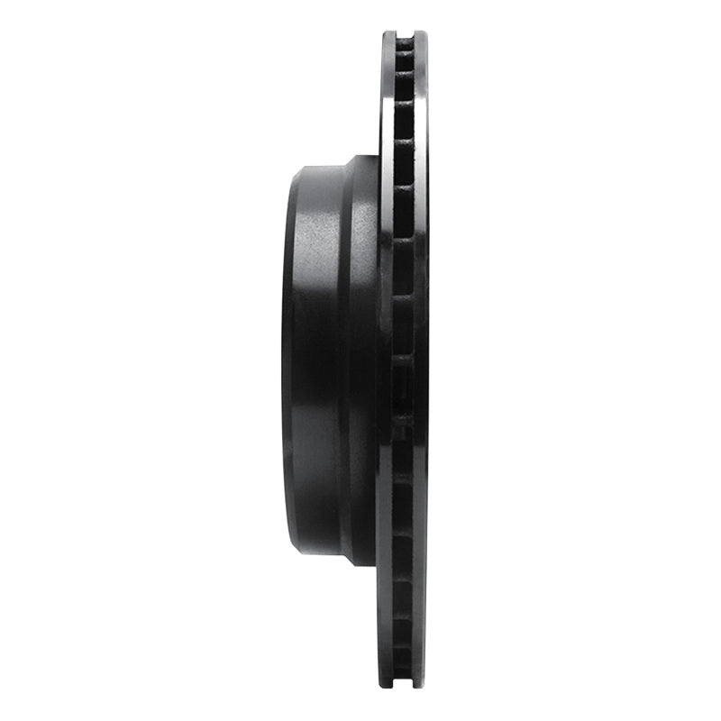 R1 Concepts R1 91-95 BMW 540I Rear Left Drilled & Slotted Black Brake Rotor