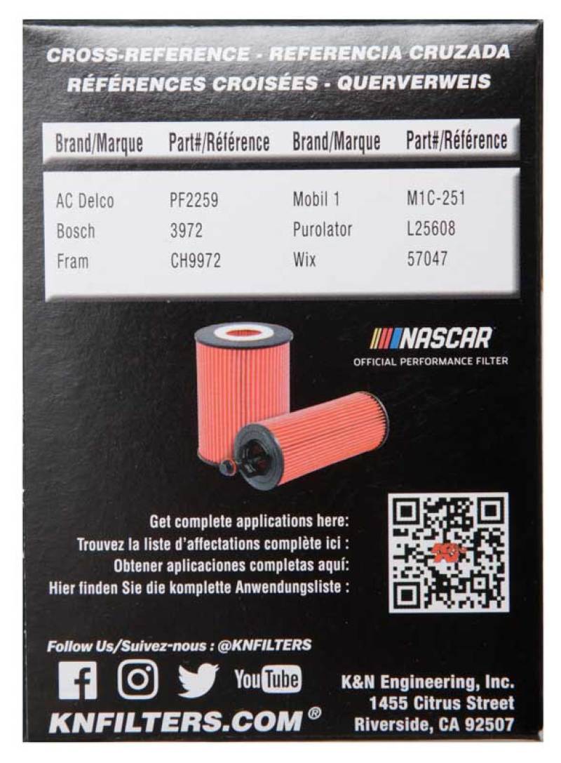 K&N Engineering K&N Toyota / Lexus / Scion 2.75in OD x 2.64in H Oil Filter