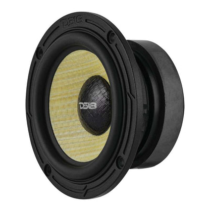DS18 Deluxe Quality 3.5in Speaker 60 Watts RMS 4 ohm Yellow Straw + Composite Foam Cone Full Range