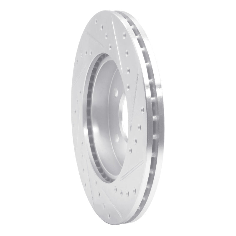 R1 Concepts R1 94-97 Mercedes-Benz C280 Front Left Drilled & Slotted Silver Brake Rotor