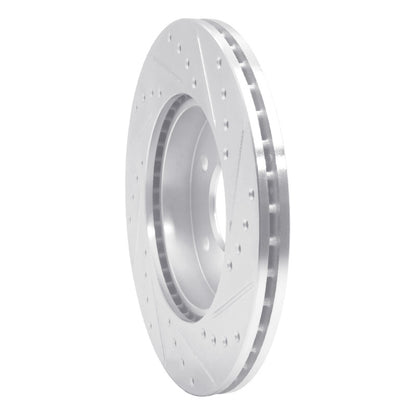 R1 Concepts R1 94-97 Mercedes-Benz C280 Front Left Drilled & Slotted Silver Brake Rotor