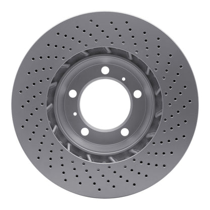 DFC 99-23 Porsche 718 Boxster Left Front Drilled GeoSPEC Coated Rotor