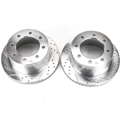 PowerStop Power Stop 03-08 Chevrolet Express 3500 Rear Evolution Drilled & Slotted Rotors - Pair
