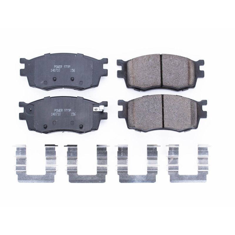 PowerStop Power Stop 06-11 Hyundai Accent Front Z17 Evolution Ceramic Brake Pads w/Hardware