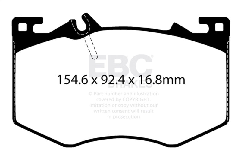EBC 2020+ Mercedes-Benz A35 AMG 4Matic 2.0T Yellowstuff Front Brake Pads