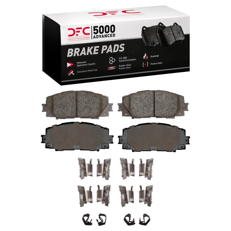 DFC 06-18 Toyota Yaris (USA/Canada) Front 5000 Advanced Ceramic Brake Pads and Hardware Kit