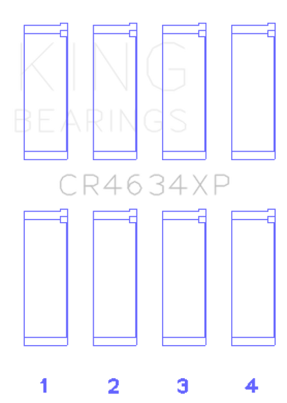 King Engine Bearings Hyundai G4KF Connecting Rod Bearing Set - Size +0.25mm