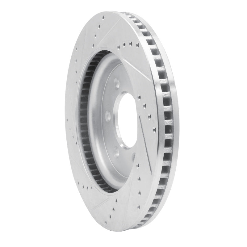 R1 Concepts R1 21-25 Ford F-150 RWD Front Right Drilled & Slotted Silver Brake Rotor