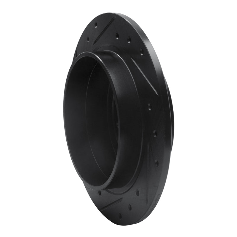 R1 Concepts R1 95-97 Volvo 960 Rear Right Drilled & Slotted Black Brake Rotor