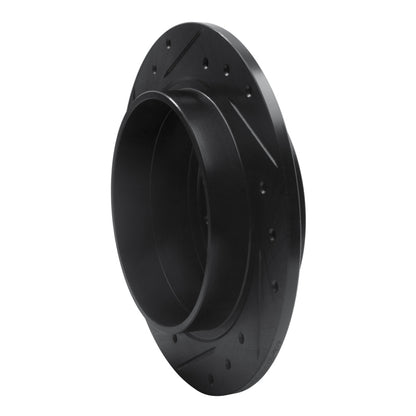 R1 Concepts R1 95-97 Volvo 960 Rear Right Drilled & Slotted Black Brake Rotor