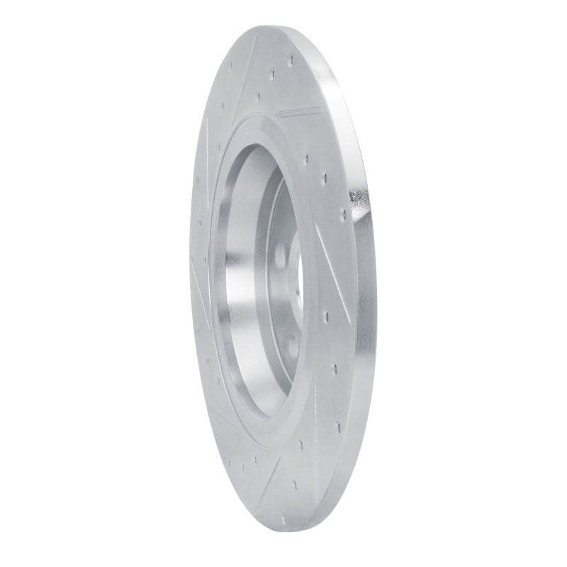 R1 Concepts R1 2020-2025 Mercedes-Benz CLA250 Rear Right Drilled & Slotted Silver Brake Rotor