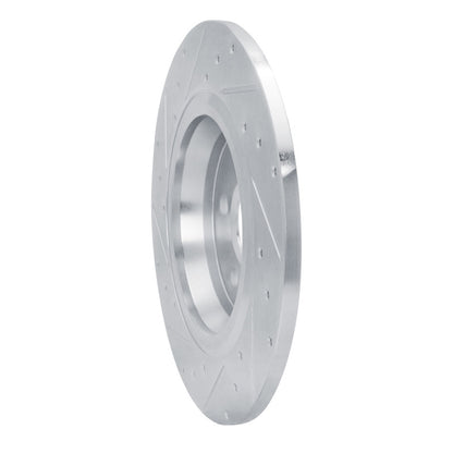 R1 Concepts R1 2020-2025 Mercedes-Benz CLA250 Rear Right Drilled & Slotted Silver Brake Rotor