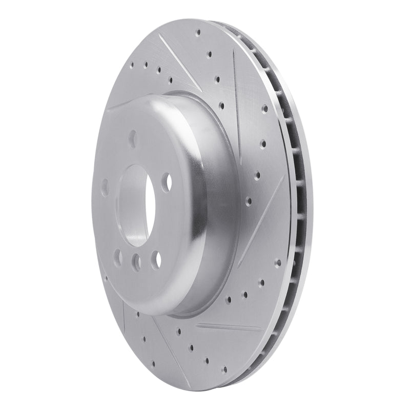 R1 Concepts R1 13-21 BMW 230I xDrive Rear Right Drilled & Slotted Silver Brake Rotor