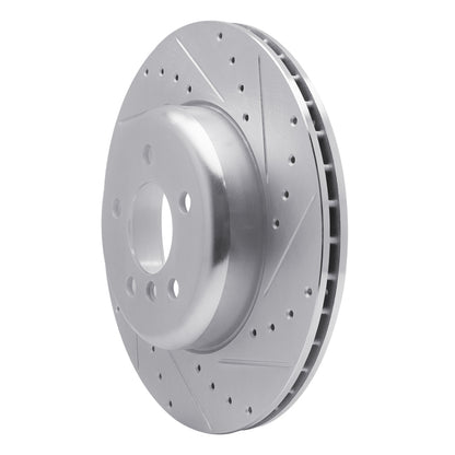 R1 Concepts R1 13-21 BMW 230I xDrive Rear Right Drilled & Slotted Silver Brake Rotor