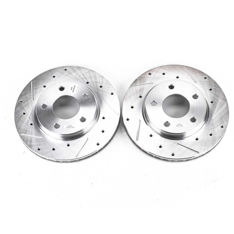 PowerStop Power Stop 07-12 Dodge Caliber Front Evolution Drilled & Slotted Rotors - Pair