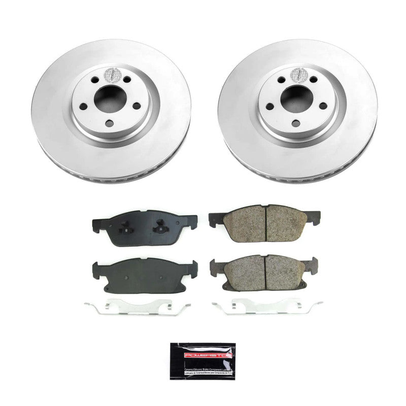 PowerStop Power Stop 17-20 Lincoln Continental Front Z17 Coated Brake Kit