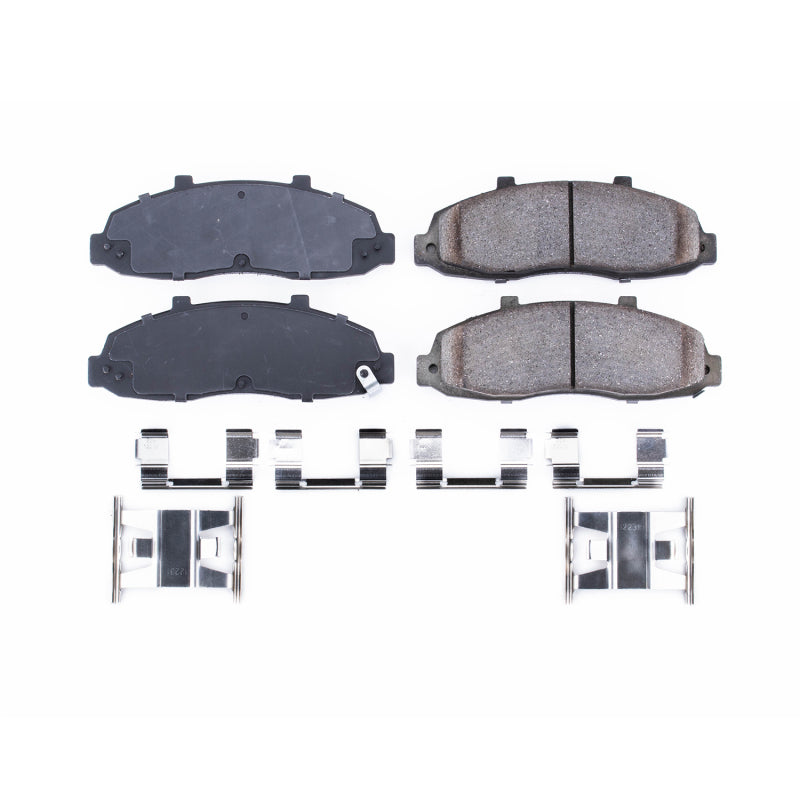 PowerStop Power Stop 97-03 Ford F-150 Front Z17 Evolution Ceramic Brake Pads w/Hardware