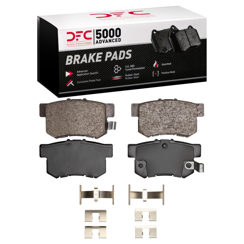 DFC 97-02 Acura CL Rear 5000 Advanced Ceramic Brake Pads and Hardware Kit