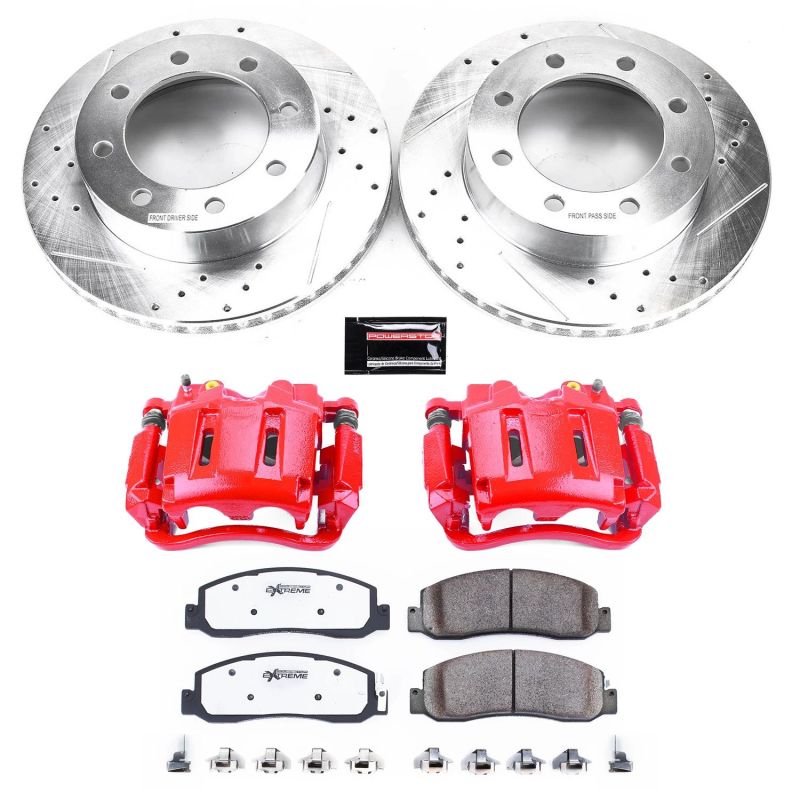 PowerStop Power Stop 10-11 Ford F-350 Super Duty Front Z36 Truck & Tow Kit w/Cals