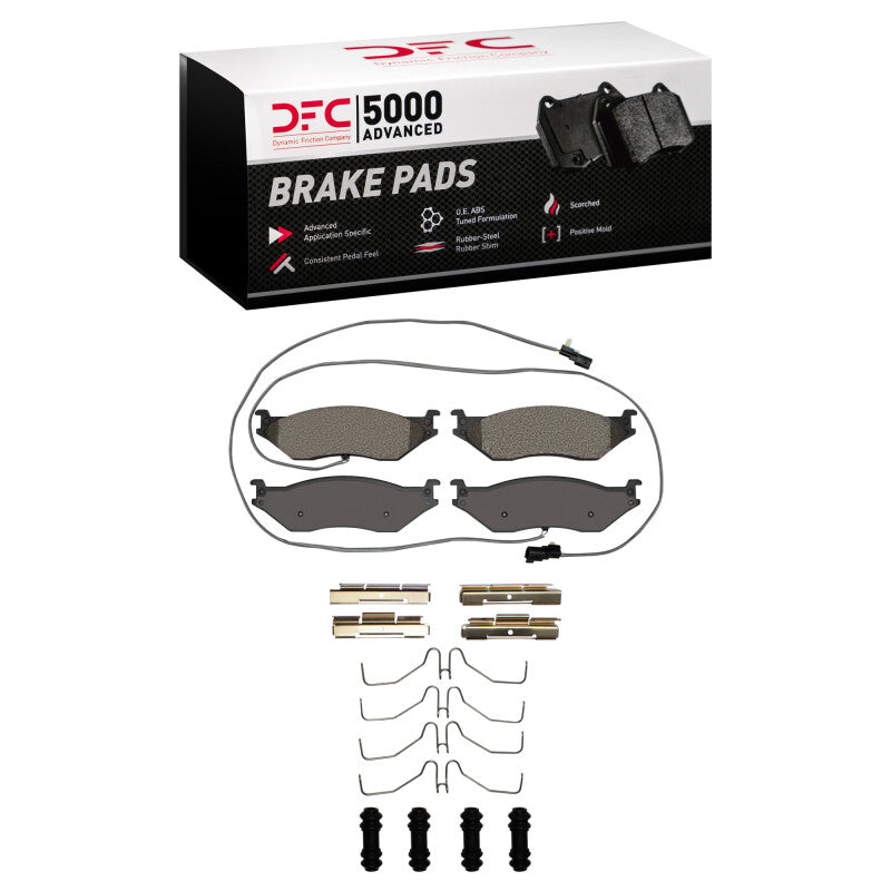 DFC 18-20 Coachmen Mirada Front/Rear 5000 Advanced Semi Metallic Brake Pads and Hardware Kit