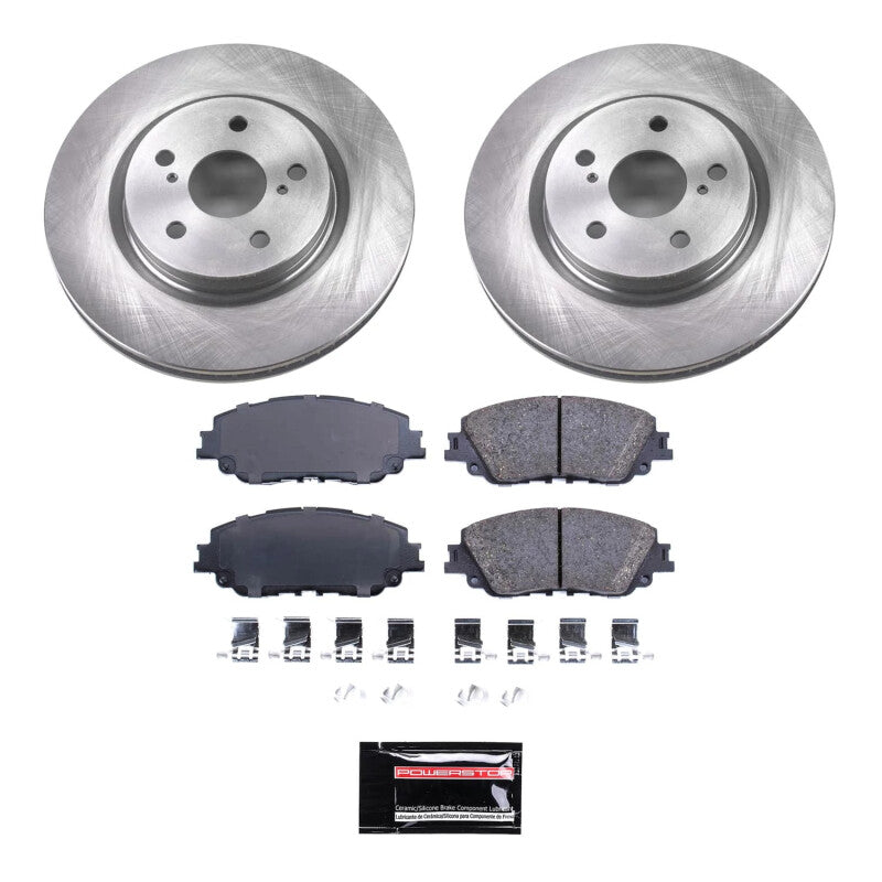 PowerStop Power Stop 21-23 Toyota Venza Front Semi-Coated Rotor Kit