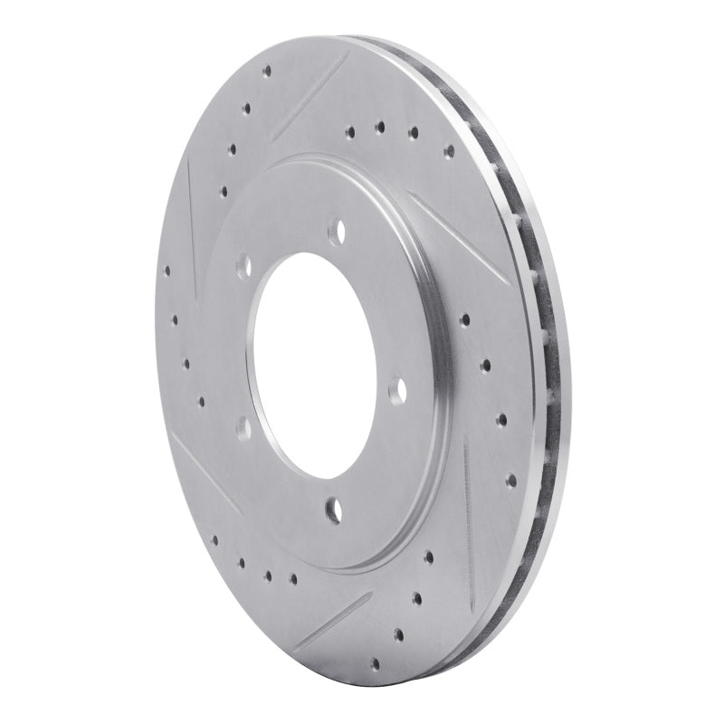R1 Concepts R1 99-08 Chevrolet Tracker Front Left Drilled & Slotted Silver Brake Rotor