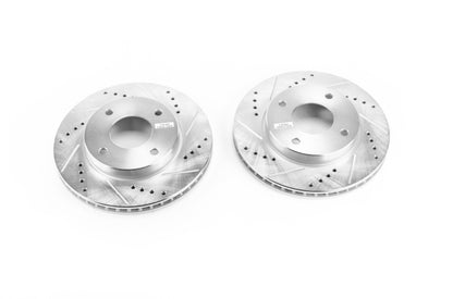 PowerStop Power Stop 09-11 Nissan Versa Front Evolution Drilled & Slotted Rotors - Pair