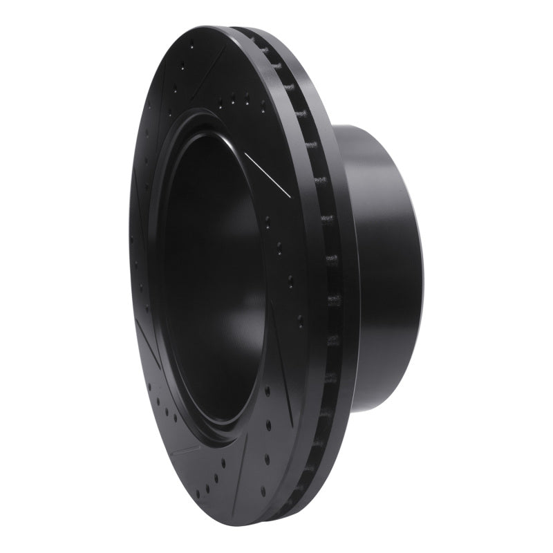 R1 Concepts R1 09-25 Dodge Ram 3500 Rear Right Drilled & Slotted Black Brake Rotor