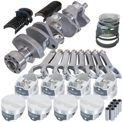 Eagle Chevy LT1 350 1Pc 3.480in Crank 5.700in H-Beam -3.7cc 4.060in Pistons Rotating Assembly