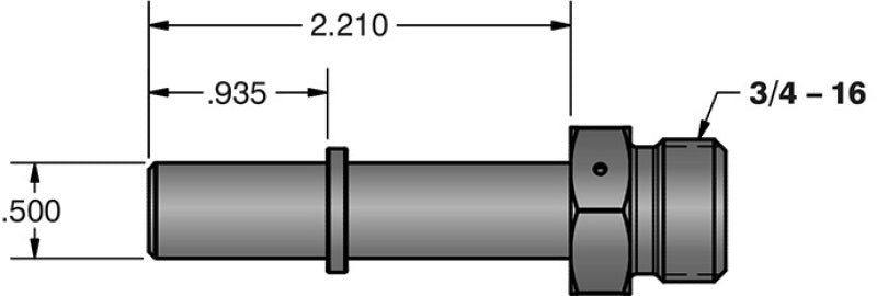Fleece Performance Universal 1/2in Quick Connect to 3/4in-16 O-ring (-8 AN)