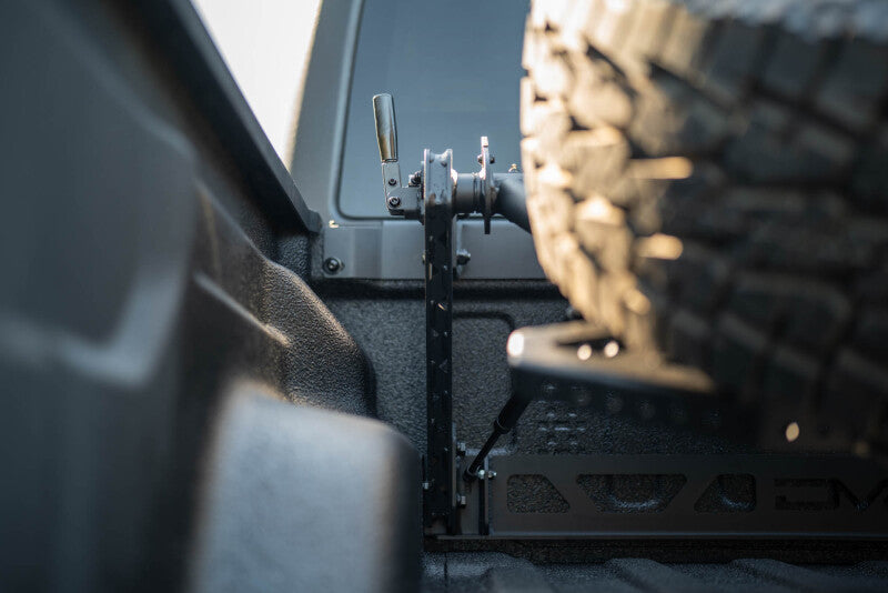 DV8 Offroad 2020+ Jeep Gladiator JT Adjustable In-Bed Tire Carrier