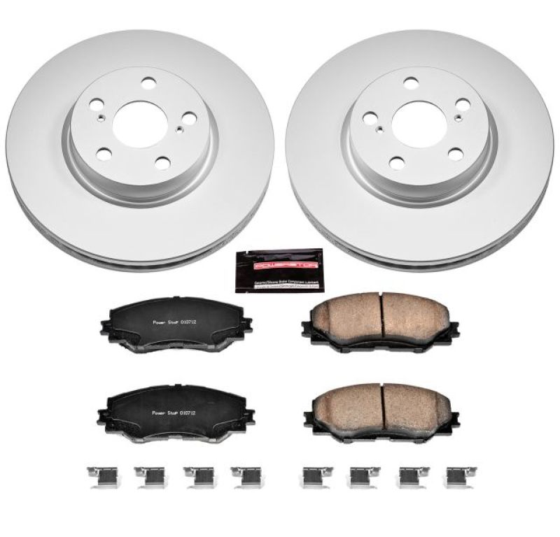 PowerStop Power Stop 09-10 Pontiac Vibe Front Z17 Evolution Geomet Coated Brake Kit