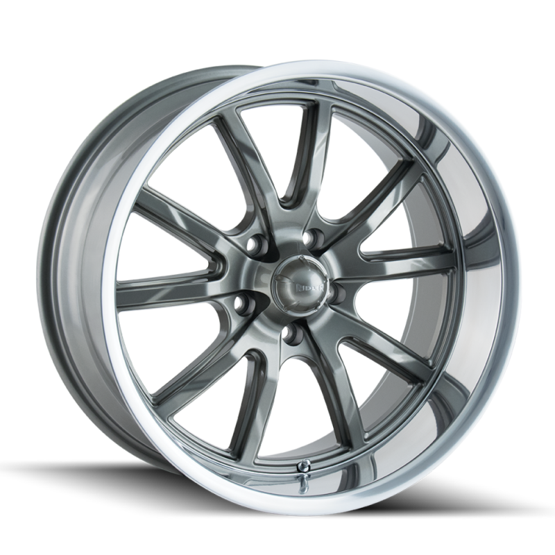 Ridler Wheels Ridler 650 20x10 / 5x120.65 BP / 0mm Offset / 83.82mm Hub Gloss Grey Polished Wheel