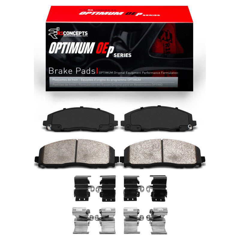 R1 Concepts R1 2018-2025 Jeep Gladiator Front R1 Optimum OE Pads & Hardware Kit