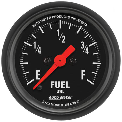 Autometer Z Series 0-280Ohm 2-1/16in. Programmable Fuel Level Gauge