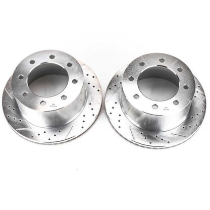 PowerStop Power Stop 03-08 Chevrolet Express 3500 Rear Evolution Drilled & Slotted Rotors - Pair