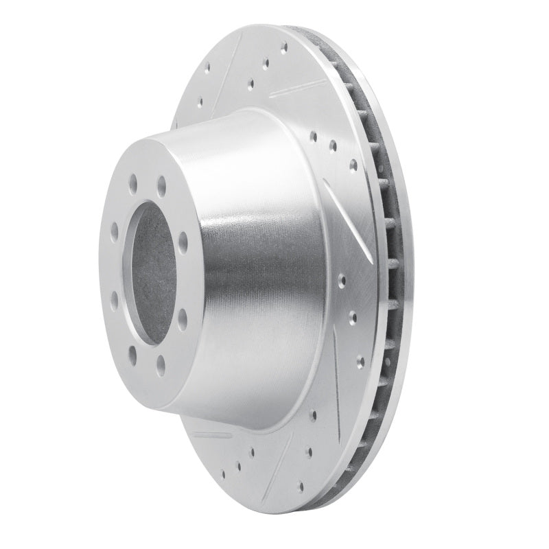 R1 Concepts R1 68-76 Ford E-350 Econoline Front Left Drilled & Slotted Silver Brake Rotor