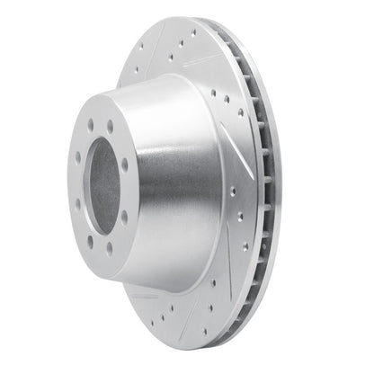 R1 Concepts R1 68-76 Ford E-350 Econoline Front Left Drilled & Slotted Silver Brake Rotor