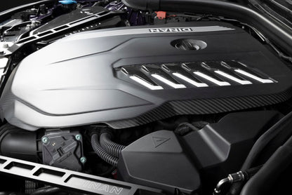 Dinan 19-26 BMW B58D (G01/G02/G20/G22/G23/G26/G42) Matte Carbon Fiber Engine Cover w/Gloss Accents