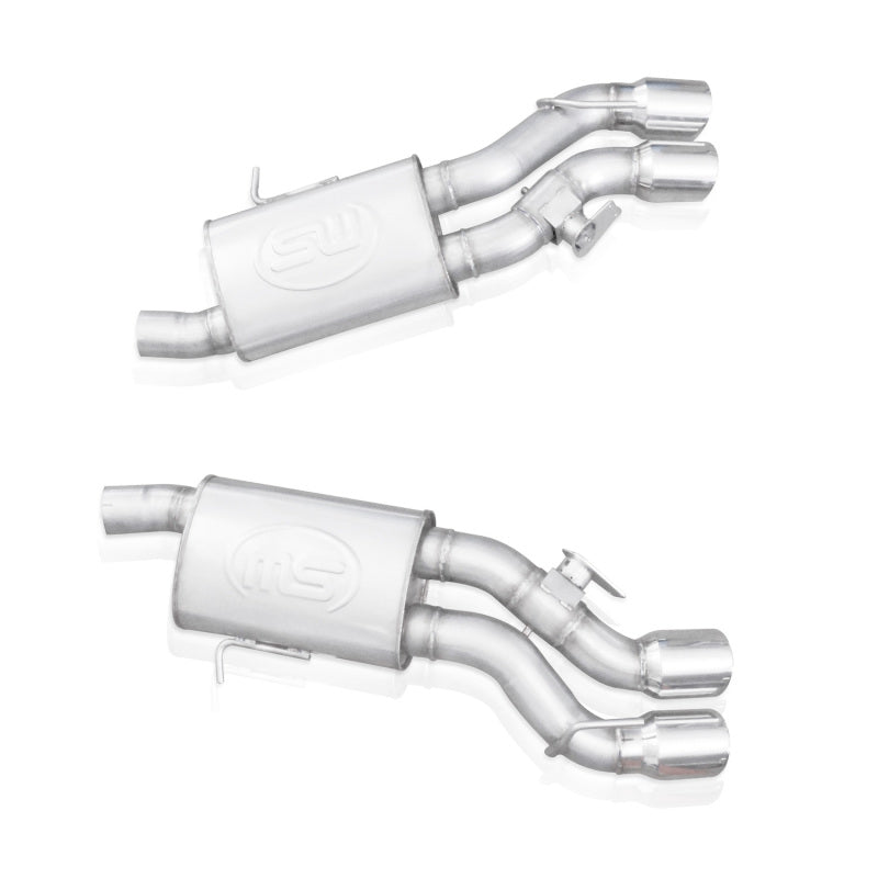 Stainless Works 2016-18 Cadillac CTS-V Sedan Axle Back System Dual-Mode Turbo Mufflers 4in Tips