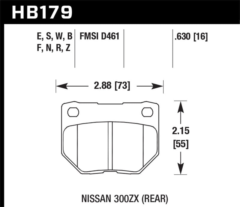 Hawk Performance Hawk 06-07 WRX HPS Street Rear Brake Pads