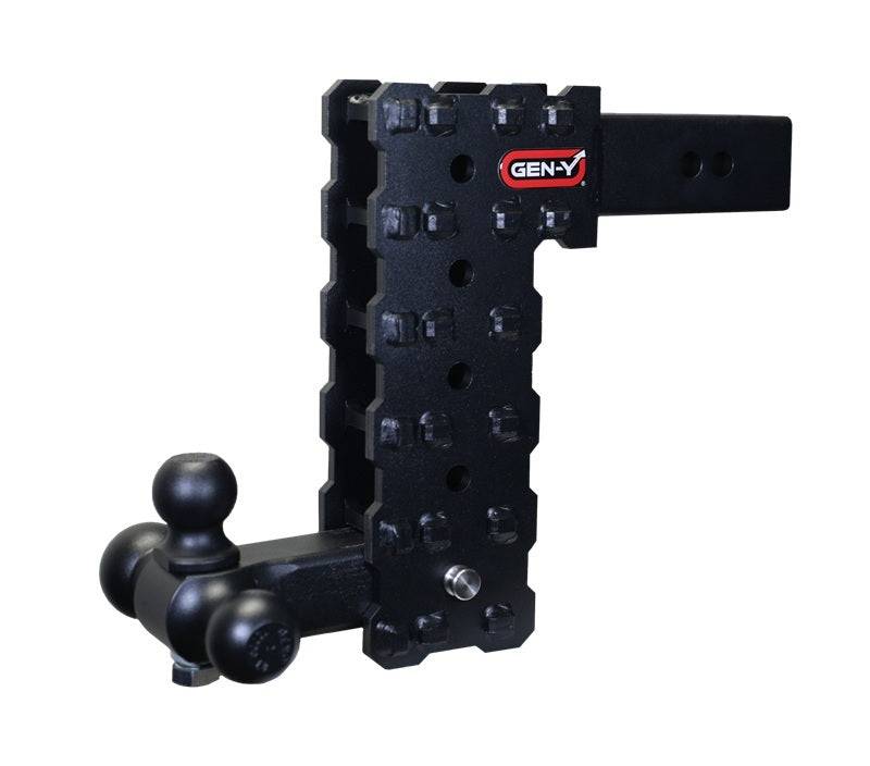GEN-Y Hitch Gen-Y Phantom-X 2.5in Solid Shank 10in Drop 1.6K TW 16K Hitch w/GH-052 (No Flat Towing)