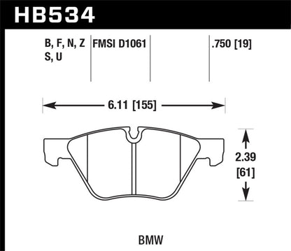 Hawk Performance Hawk HP+ Street Brake Pads