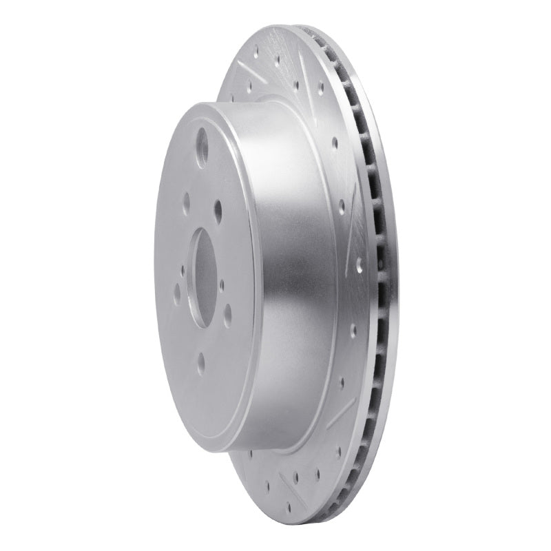 R1 Concepts R1 10-25 Scion FR-S Rear Right Drilled & Slotted Silver Brake Rotor