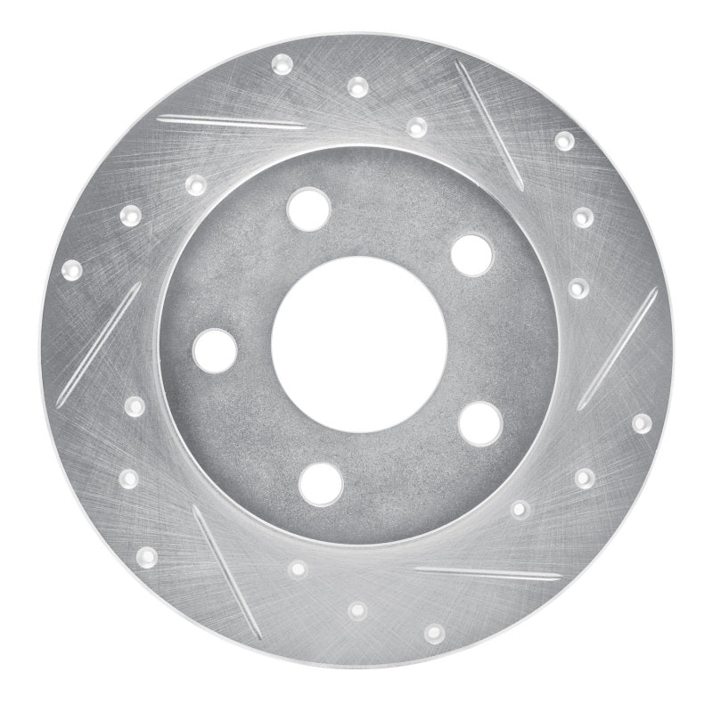 R1 Concepts R1 04-16 Buick ALLURE Rear Right Drilled & Slotted Silver Brake Rotor