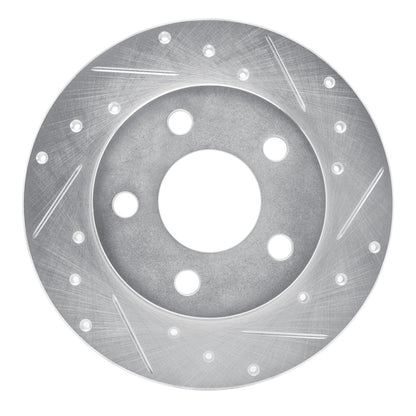 R1 Concepts R1 04-16 Buick ALLURE Rear Right Drilled & Slotted Silver Brake Rotor