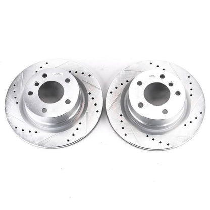 PowerStop Power Stop 08-13 BMW 128i Rear Evolution Drilled & Slotted Rotors - Pair