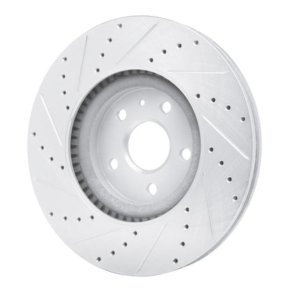 R1 Concepts R1 13-19 Buick Regal Front Right Drilled & Slotted Silver Brake Rotor