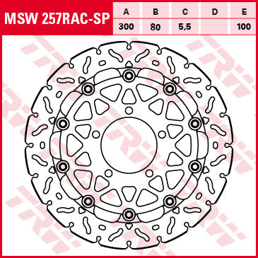 TRW MOTO MSW257RAC-SP Brake Disc