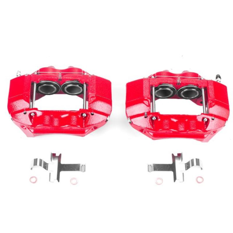 PowerStop Power Stop 96-02 Toyota 4Runner Front Red Calipers w/o Brackets - Pair
